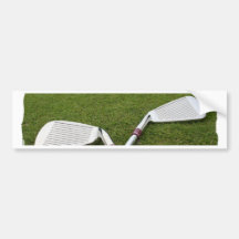 Golf Club Design Bumper Sticker