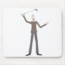 Golf Club Man mousepads by countevil Golf Club Man mousepads