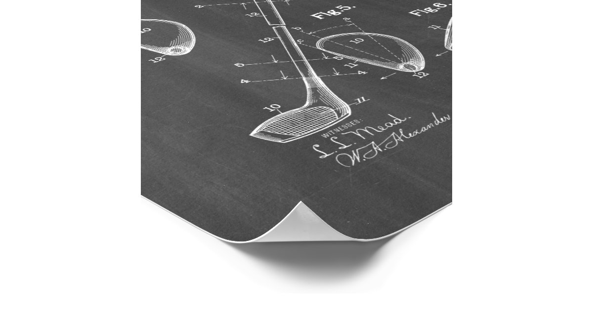 Patent Chalkboard Poster Zazzle