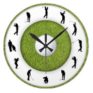 Golf club wall clock