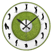 Golf club wall clock wall clocks