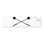 golf clubs crossed bumper stickers