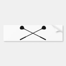 golf clubs crossed bumper stickers