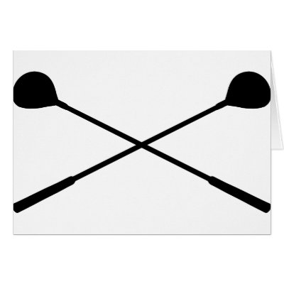 golf clubs crossed card by Tomaniac