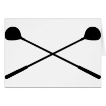 golf clubs crossed cards by Tomaniac golf clubs crossed cards