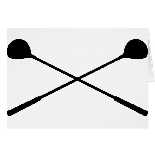Golf Clubs Crossed Card Zazzle