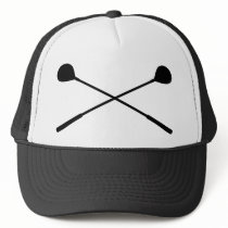 golf clubs crossed hats