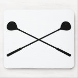 golf clubs crossed mouse mats