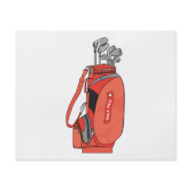 golf clubs personalized flyer