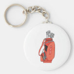 golf clubs keychain