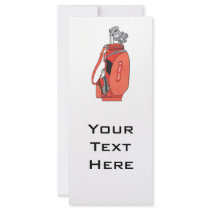 golf clubs rack card