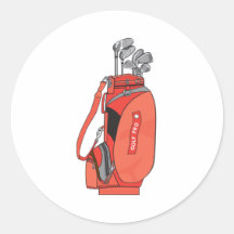 golf clubs round stickers