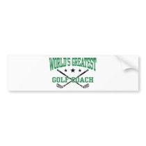 Golf Coach bumper stickers
