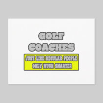 Golf Coaches...Much Smarter Postcards