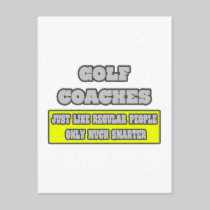 Golf Coaches...Much Smarter Postcard