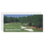 Golf Course Business Gift Certificate Rack Card Template