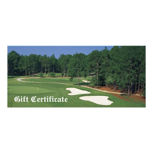golf course gift certificate