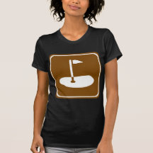 Golf Course Highway Sign Tee Shirts