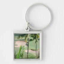 Golf Course in Tropics Keychain