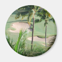 Golf Course in Tropics Magnet