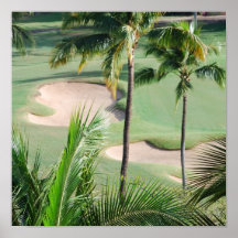 Golf Course in Tropics Poster