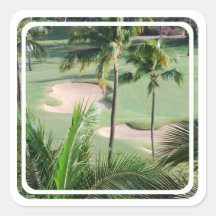 Golf Course in Tropics Stickers