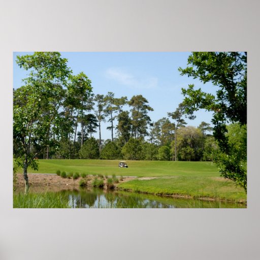 golf course poster Zazzle