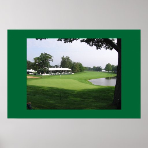 golf course poster Zazzle