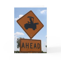 Golf crossing cards