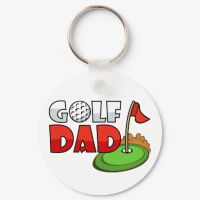 Golf Dad Keychains by RandomGames