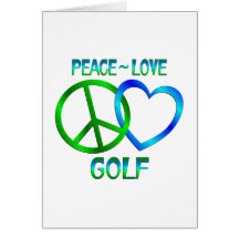 GOLF del amor de la paz Felicitaciones
