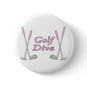 Golf Diva buttons by MishMoshTees Golf Diva buttons