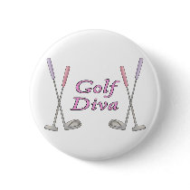 Golf Diva buttons by MishMoshTees Golf Diva buttons