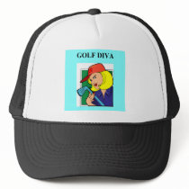 golf diva mesh hat