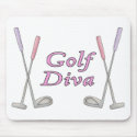 Golf Diva mousepads by MishMoshTees Golf Diva mousepads