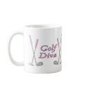 Golf Diva mugs by MishMoshTees Golf Diva mugs