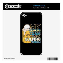 Golf Drinking Team Skins For The iPhone 4S