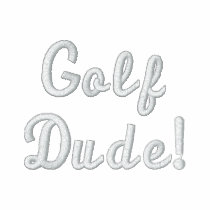Golf Dude Greens Junkie Blue Embroidered Shirt embroidered shirts