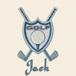 Golf Emblem embroidered shirts