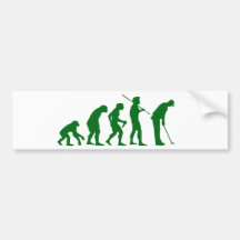 Golf Evolution Bumper Sticker