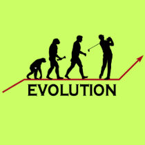 Golf Evolution golf shirt by sports_tshirts Golf Evolution golf shirt