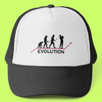 Golf Evolution hats by sports_tshirts Golf Evolution hats