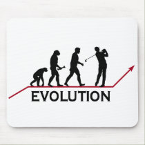 Golf Evolution mousepads by sports_tshirts Golf Evolution mousepads