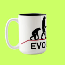 Golf Evolution mugs by sports_tshirts Golf Evolution mugs