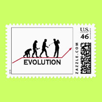 Golf Evolution postage by sports_tshirts Golf Evolution postage