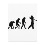 golf evolution post card