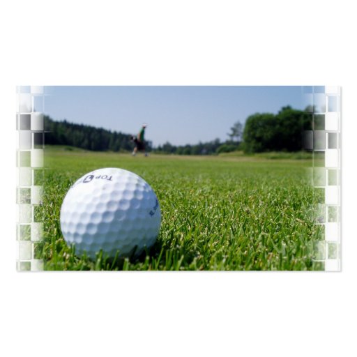 Golf Fairway Business Card (back side)