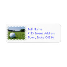 Golf Fairway Mailing Label