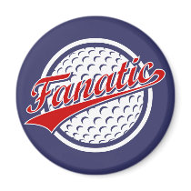 Golf Fanatic Refrigerator Magnet