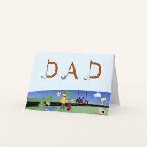 Golf Father's Day Card